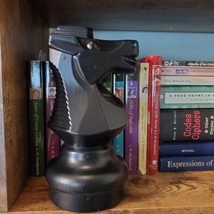 Large Decorative 9 Inch Tall Knight Piece Chess Black Horse Mega Chess Piece